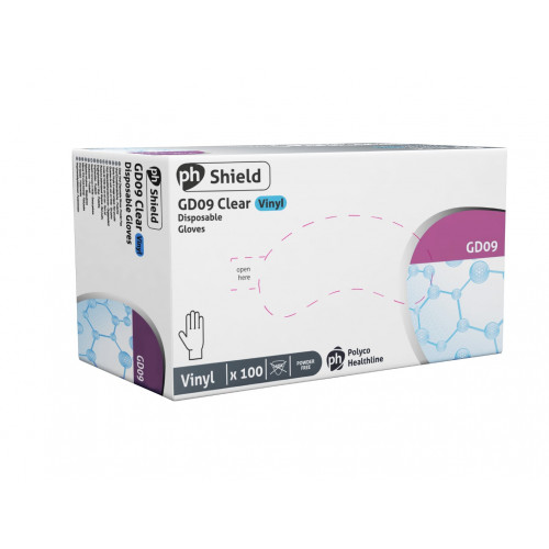 Jednorázové Vinylové rukavice Polyco Healthline, 100 kusov, veľkosť XL