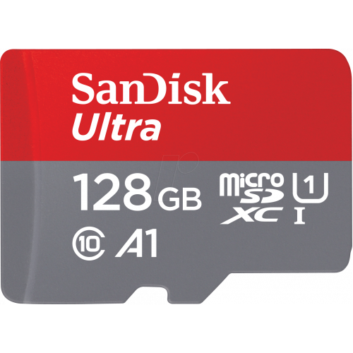 SanDisk Ultra microSDXC UHS-I Class 10 U1 A1 card 128GB + Adaptér