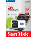 SanDisk Ultra microSDXC UHS-I Class 10 U1 A1 card 128GB + Adaptér