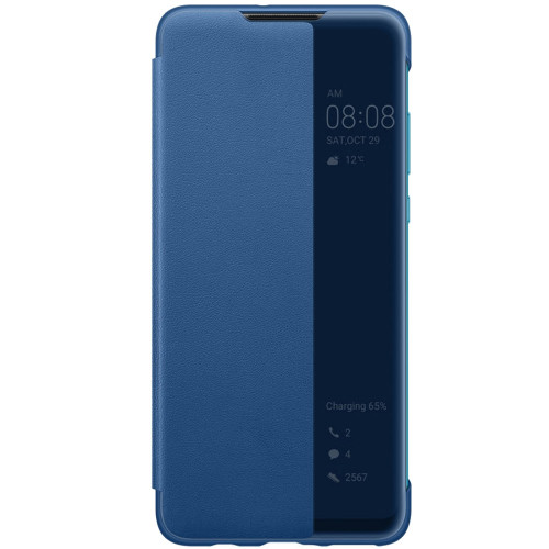 Huawei Original S-View Puzdro Blue pre Huawei P30 Lite (EU Blister)