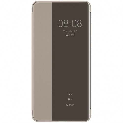 Huawei Original S-View Puzdro pre Huawei P40 Pro Khaki (EU Blister)