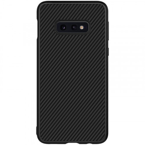 Nillkin Synthetic Fiber Ochranný Zadný Kryt Carbon Black pre Samsung Galaxy S10e