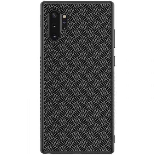 Nillkin Synthetic Fiber Ochranný Zadný Kryt pre Samsung Galaxy Note10+ Plaid Black