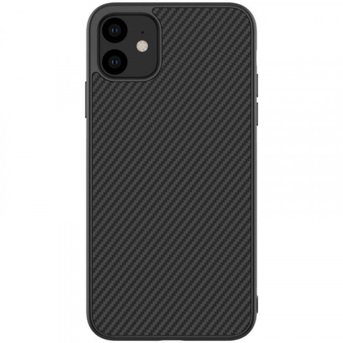 Nillkin Synthetic Fiber Ochranný Zadný Kryt pre Apple iPhone 11 Carbon Black 