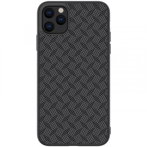 Nillkin Synthetic Fiber Ochranný Zadný Kryt pre Apple iPhone 11 Pro Max Plaid Black 