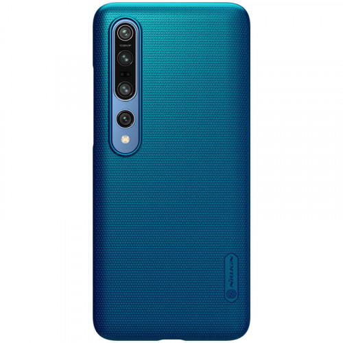 Nillkin Super Frosted Zadný Kryt pre Xiaomi Mi 10 / Mi 10 Pro Peacock Blue
