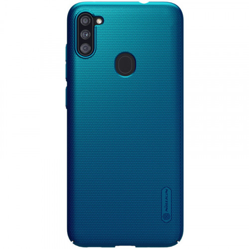 Nillkin Super Frosted Zadný Kryt pre Samsung Galaxy A11 Peacock Blue