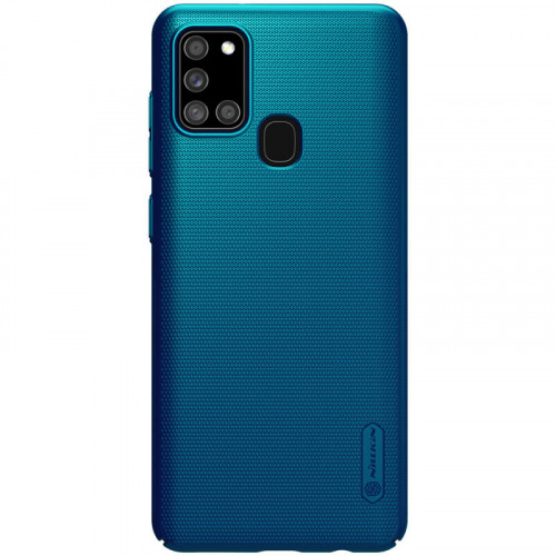 Nillkin Super Frosted Zadný Kryt pre Samsung Galaxy A21s Peacock Blue