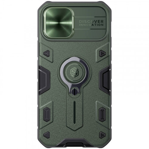 Nillkin CamShield Armor Zadný Kryt pre Apple iPhone 12 / iPhone 12 Pro Dark Green
