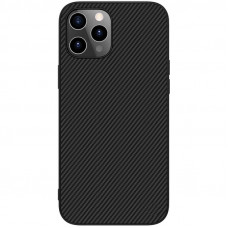 Nillkin Synthetic Fiber Ochranný Zadný Kryt pre Apple iPhone 12 / iPhone 12 Pro Black