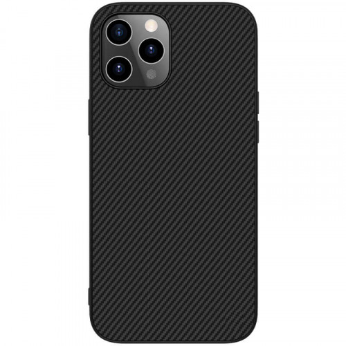 Nillkin Synthetic Fiber Ochranný Zadný Kryt pre Apple iPhone 12 / iPhone 12 Pro Black