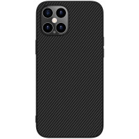 Nillkin Synthetic Fiber Ochranný Zadný Kryt pre Apple iPhone 12 Pro Max Black 