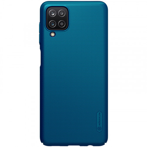 Nillkin Super Frosted Zadný Kryt pre Samsung Galaxy A12 Peacock Blue