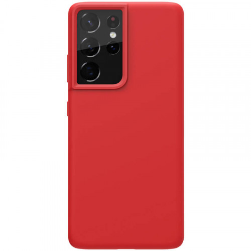 Nillkin Flex Pure Liquid Silikónový Kryt pre Samsung Galaxy S21 Ultra 5G Red