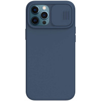 Nillkin CamShield Silky Silikónový Kryt pre Apple iPhone 12 Pro Max Blue