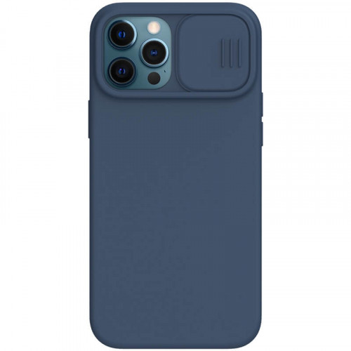 Nillkin CamShield Silky Silikónový Kryt pre Apple iPhone 12 Pro Max Blue