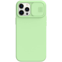 Nillkin CamShield Silky Silikónový Kryt pre Apple iPhone 12 Pro Max Matcha Green