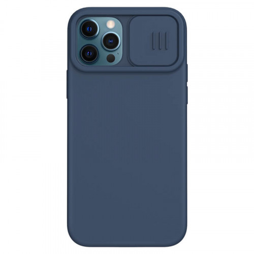 Nillkin CamShield Silky Magnetic Silikónový Kryt pre Apple iPhone 12 / iPhone 12 Pro Blue
