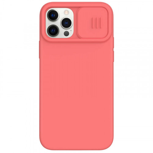 Nillkin CamShield Silky Magnetic Silikónový Kryt pre Apple iPhone 12 / iPhone 12 Pro Orange Pink