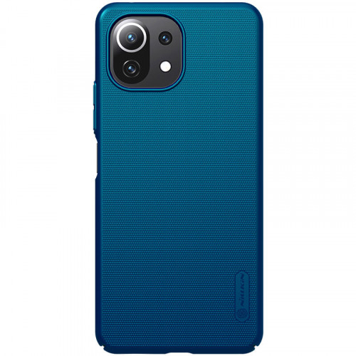Nillkin Super Frosted Zadný Kryt pre Xiaomi 11 Lite 5G NE / Mi 11 Lite / Mi 11 Lite 5G Peacock Blue