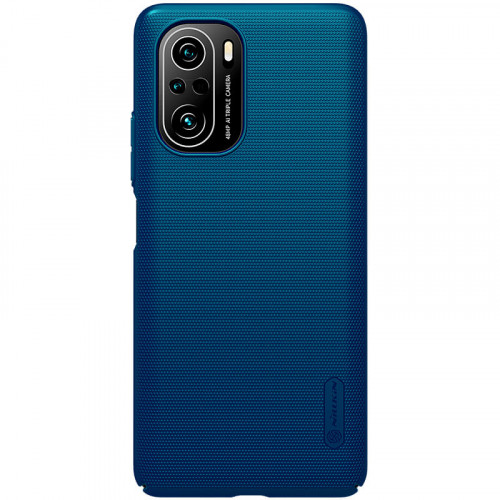 Nillkin Super Frosted Zadný Kryt pre POCO F3 / Xiaomi Mi 11i Peacock Blue