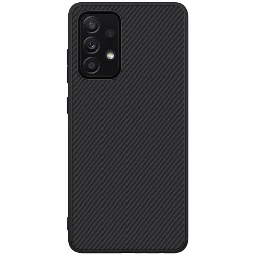 Nillkin Synthetic Fiber Ochranný Zadný Kryt pre Samsung Galaxy A52 / Galaxy A52 5G / Galaxy A52s 5G Black