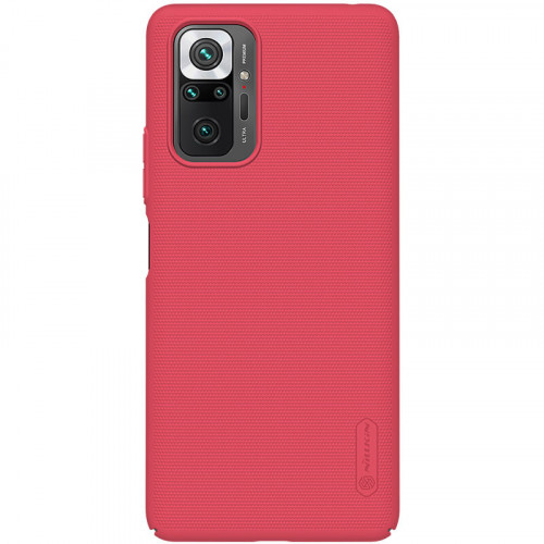 Nillkin Super Frosted Zadný Kryt pre Xiaomi Redmi Note 10 Pro / Redmi Note 10 Pro Max Bright Red