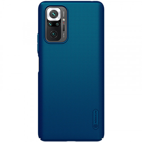 Nillkin Super Frosted Zadný Kryt pre Xiaomi Redmi Note 10 Pro / Redmi Note 10 Pro Max Peacock Blue