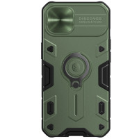 Nillkin CamShield Armor Zadný Kryt pre Apple iPhone 13 Dark Green (without logocut)
