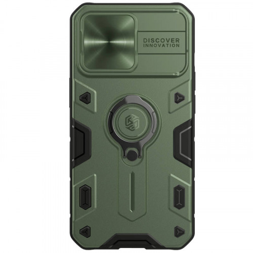 Nillkin CamShield Armor Zadný Kryt pre Apple iPhone 13 Pro Dark Green (without logocut)