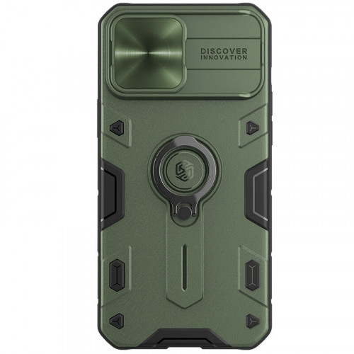 Nillkin CamShield Armor Zadný Kryt pre Apple iPhone 13 Pro Max Dark Green (without logocut)