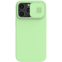 Nillkin CamShield Silky Silikónový Kryt pre Apple iPhone 13 Pro Mint Green