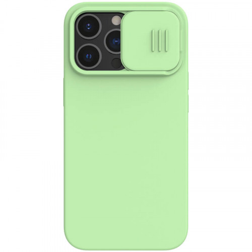 Nillkin CamShield Silky Magnetic Silikónový Kryt pre Apple iPhone 13 Pro Mint Green