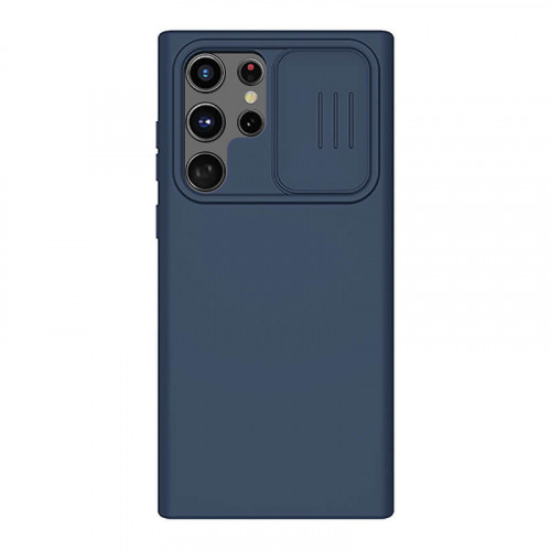 Nillkin CamShield Silky Silikónový Kryt pre Samsung Galaxy S22 Ultra Blue