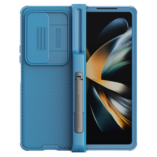 Nillkin CamShield PRO Slot+Stand Zadný Kryt pre Samsung Galaxy Z Fold4 Blue