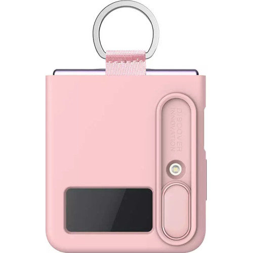 Nillkin CamShield Silky Silikónový Kryt pre Samsung Galaxy Z Flip4 Light Peach