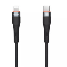Nillkin Flowspeed Liquid Silicone Dátový Kábel USB-C/Lightning 1,2m 27W Black