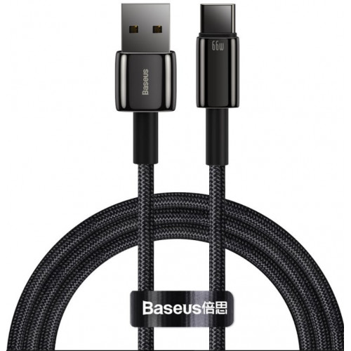Baseus CATWJ-C01 Tungsten Gold USB-C Kabel 66W 2m Black