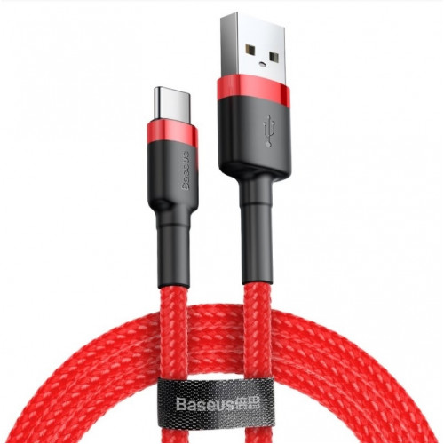 Baseus CATKLF-A09 Cafule Cable USB-C 3A 0.5m Red/Red