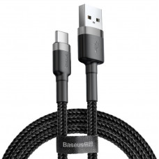 Baseus CATKLF-AG1 Cafule Cable USB-C 3A 0.5m Grey/Black