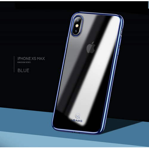 USAMS Kingdom TPU Zadný Kryt Blue pre Apple iPhone Xs Max