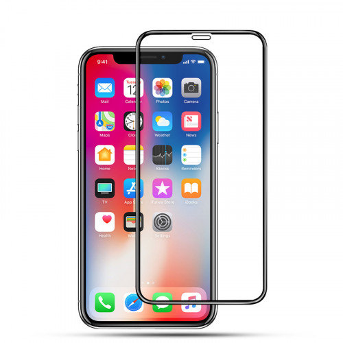 USAMS BH460 Tvrdené Sklo 0,25mm Soft Side Black pre iPhone Xs Max / 11 Pro Max