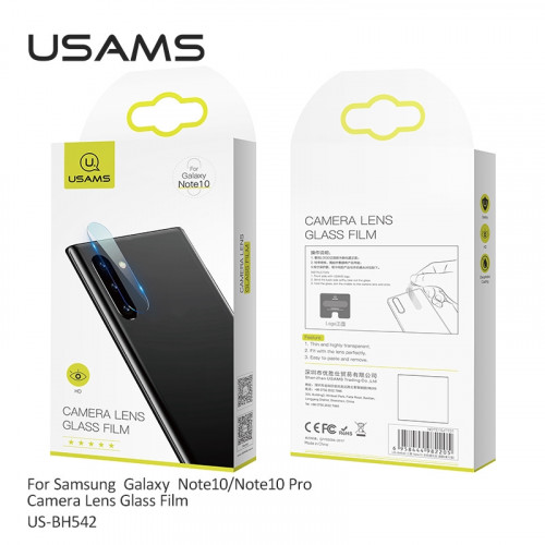 USAMS BH542 Tvrdené Sklo Kamery pre Samsung Galaxy Note10