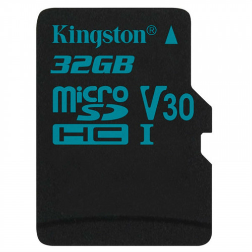 Kingston Canvas Go! microSDHC UHS-I Class 10 (V30) U3 card 32GB + Adaptér