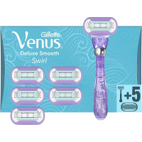 Gillette Venus Deluxe Smooth Swirl Holiaci Strojček pre Ženy + 6ks hlavic