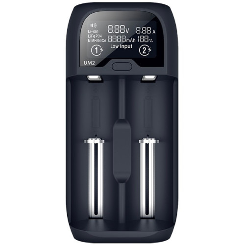 Solight DN27 nabíjačka batérií Li-Ion, LiFePO4, Ni-MH/CD, AA, AAA, 18650, 2000mA, 2 kanály, LCD displej