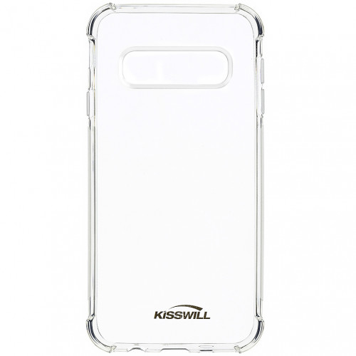 Kisswill Shock TPU Kryt pre Samsung Galaxy S10 Transparent 