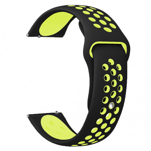 Tactical 195 Double Silikónový Remienok 20mm Black/Yellow (EU Blister)