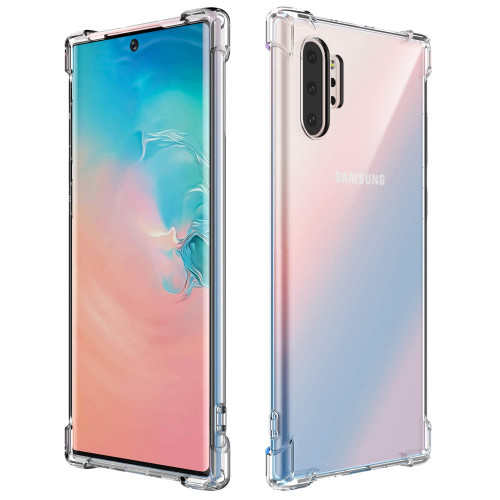 Kisswill Shock TPU Kryt pre Samsung Galaxy Note10+ Transparent
