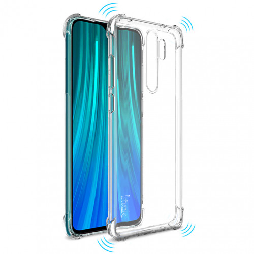 Kisswill Shock TPU Kryt pre Xiaomi Redmi Note 8 Pro Transparent
